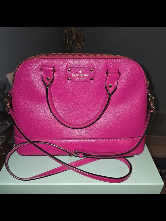 kate spade Handbags - kate spade Hot Pink Dome Satchel with Crossbody Strap